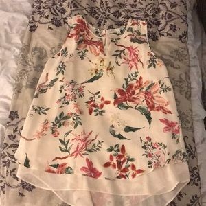 Violet and Claire floral tank